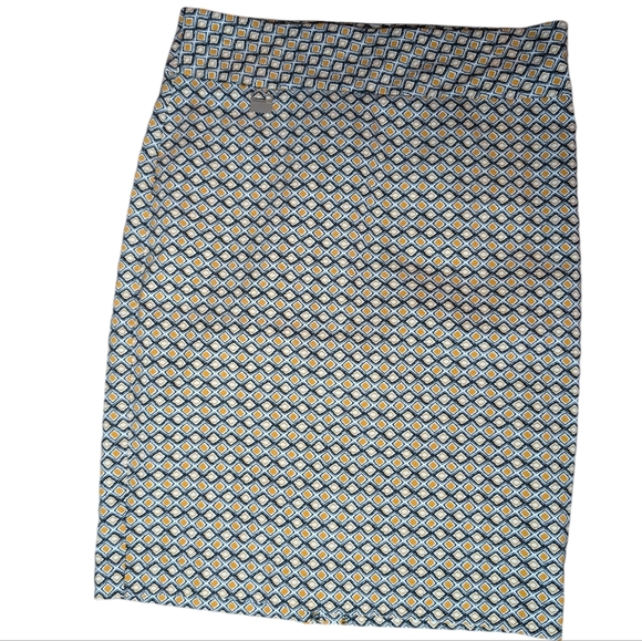 Alex & Olivia patterned pencil office skirt size medium - Picture 3 of 11